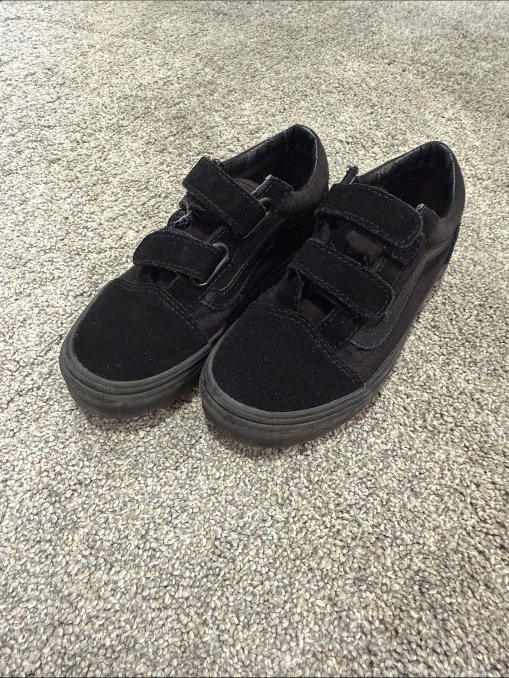 Vans All Black Velcro Skate Sneakers